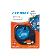 DYMO LETRA TAG BLUE PLASTIC LB